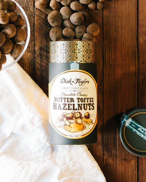 Dick Taylor Chocolate Coated Butter Toffee Hazelnuts