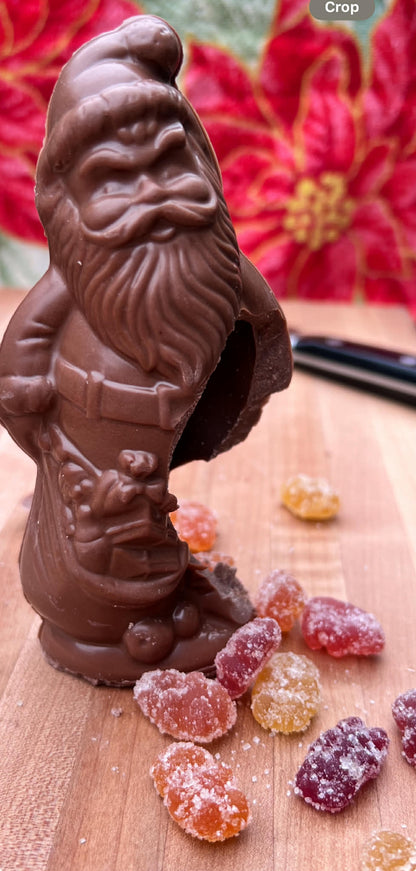 Sjaaks Melk Chocolate Santa, filled with Gummy Bears