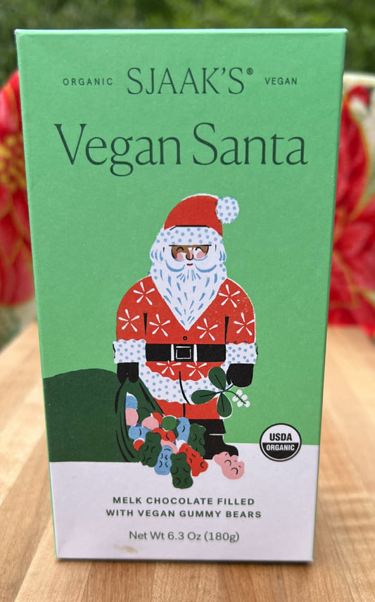 Sjaaks Melk Chocolate Santa, filled with Gummy Bears