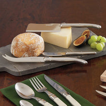 Load image into Gallery viewer, LAGUIOLE CHEESE KNIVES STAINLESS STEEL BY JEAN DUBOST SET OF 3
