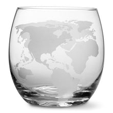 Load image into Gallery viewer, ETCHED GLOBE WHISKEY DECANTER AND GLASSES SET
