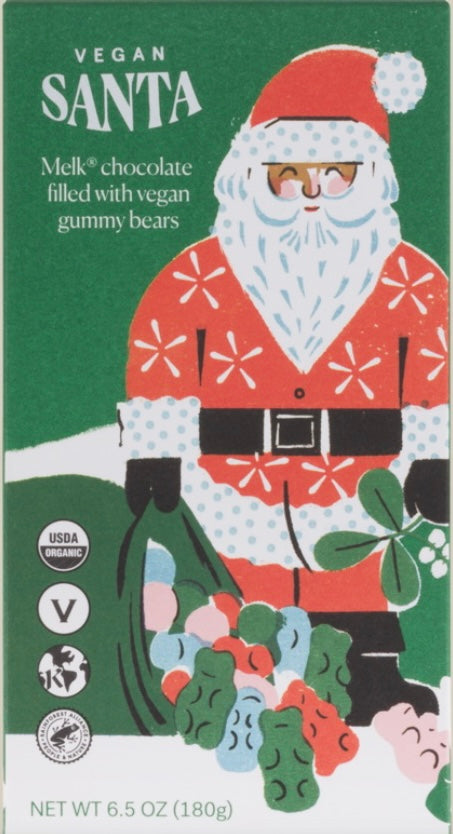 Melk Chocolate Santa, filled with Gummy Bears